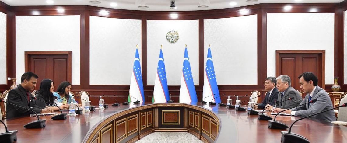 Ambassador Ms. Smita Pant called on Deputy Foreign Minister Mr. Baxromjon Aloyev