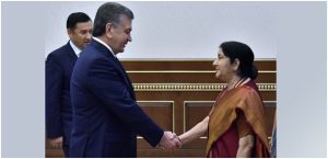04 August, 2018 Visit of External Affairs Minister of India, Smt. Sushma Swaraj, to Uzbekistan (4-5 August 2018)