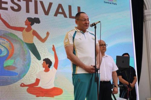 11th International Day of Yoga held on 21st June 2025 at Central Park, Tashkent