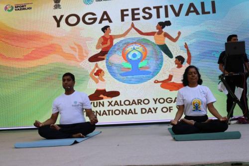 11th International Day of Yoga held on 21st June 2025 at Central Park, Tashkent