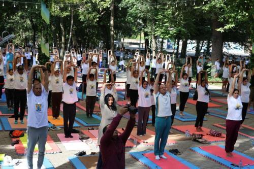 11th International Day of Yoga held on 21st June 2025 at Central Park, Tashkent