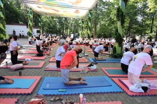 11th International Day of Yoga held on 21st June 2025 at Central Park, Tashkent