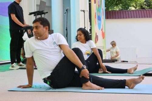 11th International Day of Yoga held on 21st June 2025 at Central Park, Tashkent