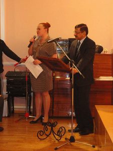 14 March, 2014 Yoga Graduation Day at Lal Bahadur Shastri Centre for Indian Culture, Tashkent.