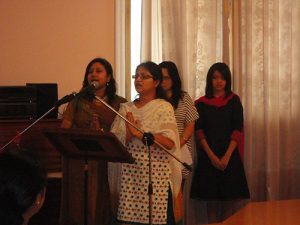 14 March, 2014 Yoga Graduation Day at Lal Bahadur Shastri Centre for Indian Culture, Tashkent.