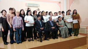 14 March, 2014 Yoga Graduation Day at Lal Bahadur Shastri Centre for Indian Culture, Tashkent.