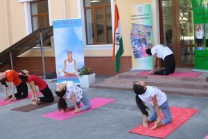 3rd June, 2020 Yoga Session at Shastri School No. 24, Tashkent
