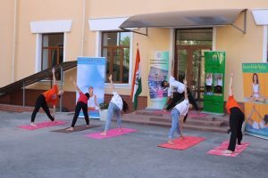 3rd June, 2020 Yoga Session at Shastri School No. 24, Tashkent