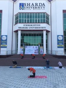 13 June, 2020 Yoga Session at Sharda University and Sardar Patel Monument, Andijan
