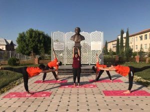 13 June, 2020 Yoga Session at Sharda University and Sardar Patel Monument, Andijan