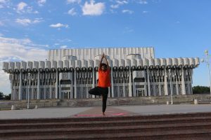 6 June, 2020 Yoga Master Class at Drujba Narodov Square, Tashkent