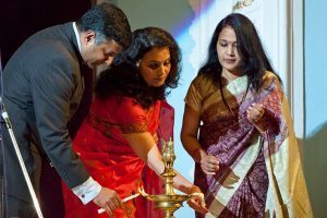 H.E. Mr. Vikram Doraiswami, Ambassador of India and Dr. Manju Singh, Director, LBSCIC inaugurating Namaste Uzbekistan event