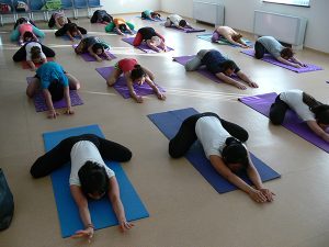 18 June, 2015 Yoga Demo at Westminster International University, Tashkent