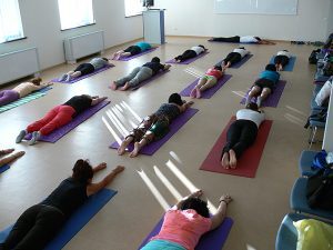 18 June, 2015 Yoga Demo at Westminster International University, Tashkent