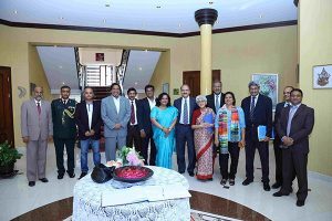 02 May, 2016 Ms. Sujata Mehta, Secretary, Ministry of External Affairs at the lunch hosted by H.E. Mr. Vinod Kumar at Embassy Residence