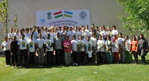Participants at mass yoga practice at Lal Bahadur Shastri Centre for Indian Culture on 18 June 2016, to celebrate the International Yoga Day