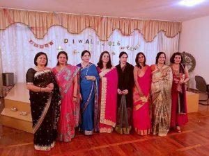 23 October, 2016 A group of Indian ladies at Diwali celebrations at the Lal Bahadur Shastri Centre for Indian Culture, Tashkent