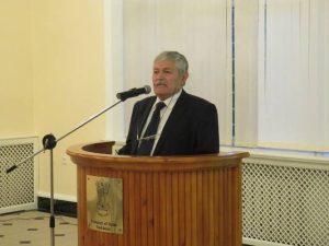 10 November, 2016 Uzbek Indologist, Mr. Bayot Rakhmatov speaking about Sardar Patel and National Unity at the event organized to celebrate the 141st Birth Anniversary of Sardar Vallabhbhai Patel at the Embassy of India, Tashkent