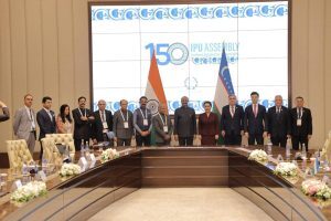 Indian Parliamentary Delegation led by Hon’ble Lok Sabha Speaker Shri Om Birla attend150th Assembly of IPU held on 5-9 April, 2025 in Tashkent.