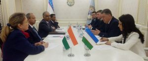 26 September, 2019 Delegation led by Deputy National Security Advisor of India Shri Pankaj Saran met the Minister of Interior Affairs of Uzbekistan H.E. Mr. Pulat Bobojonov in Tashkent. Both sides discussed issues of regional security and ways to intensify mutual security cooperation”